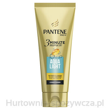 Pantene Pro-V 3 Minute Miracle Aqua Light, Odżywka Nadająca Włosom Połysk 200 Ml