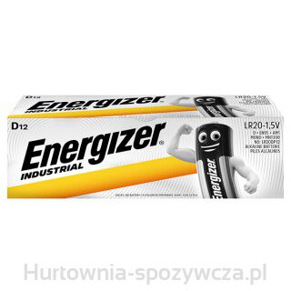 Bateria Energizer Industrial, D, Lr20, 1,5V, 12Szt.