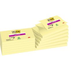 Bloczek Samoprzylepny Post-It Super Sticky Z-Notes (R350-12Ss-Cy), 127X76Mm, 1X90 Kart., Żółty