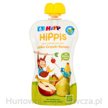 Hipp Bio Od Pokoleń, Jabłka-Gruszki-Banany, Po 6. M-Cu, 100 G