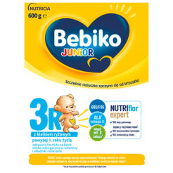 Bebiko Junior 3R Nutriflor Expert Mleko Z Kleikiem Ryżowym Dla Dzieci Powyżej 1. Roku Życia 600 G
