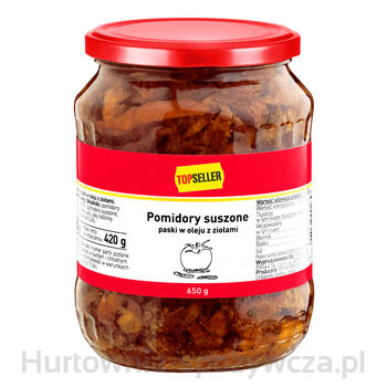 Topseller Pomidory Suszone Paski W Oleju Z Ziołami 650G