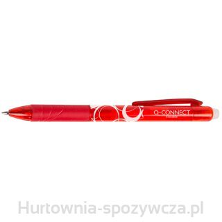 Długopis Automatyczny Q-Connect , 1,0Mm, Wymazywalny, Czerwony