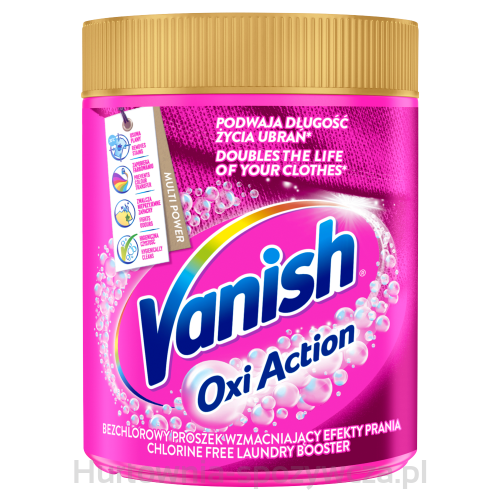 Vanish Oxi Action Pink Odplamiacz Do Tkanin W Proszku 470G