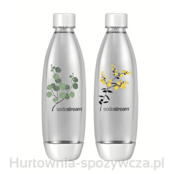 SodaStream  butelka  2x1L - WHITE FUSE ST PL PLANTS – DWUPAK
