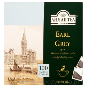 Earl Grey Ahmad Tea 100Tbx2G B/Zawieszki