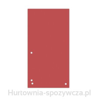 Przekładki Donau, Karton, 1/3 A4, 235X105Mm, 100Szt., Czerwone