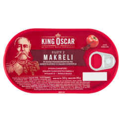 Filety Z Makreli W Sosie Pomidorowym Po Meksykańsku O Smaku Chipotle 160G King Oscar