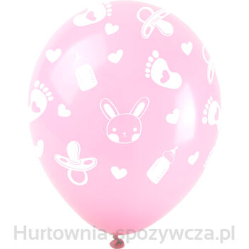 Balony Baby Shower - Dziewczynka (5 Szt.)