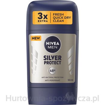 Nivea Men Silver Protect Antyperspirant Stick 50Ml