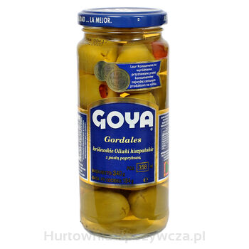 Goya Gordales Królewskie Oliwki Hiszpańskie Z Pastą Paprykową 358 Ml