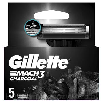Gillette Mach3 Charcoal Wkłady Do Maszynki 5 Szt.