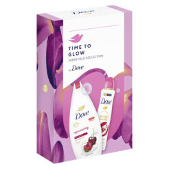 Dove Time To Glow Essentials Collection Zestaw Kosmetyków: Dove Rejuvenating Żel Pod Prysznic 250 Ml + Dove Advanced Care Pomegranate &Amp Lemon Verbena Scent Antyperspirant W Aerozolu 150 Ml