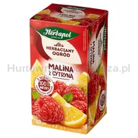 Herbapol Herbaciany Ogród herbatka owocowa malina z cytryną 20Torebek/54g