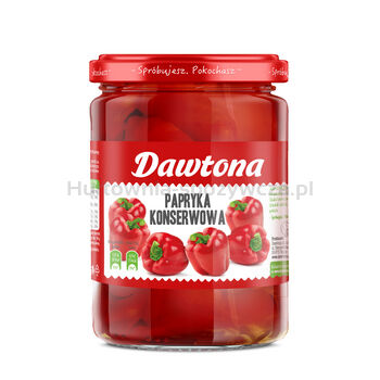 Papryka Dawtona Konserwowa Ćwiartki 500 G