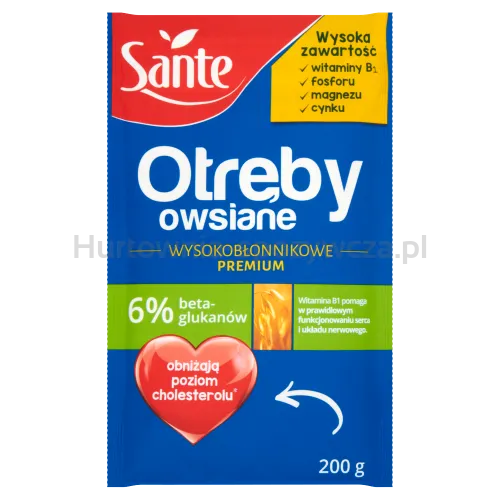 Sante Otręby Owsiane Wysokobłonnikowe 200G