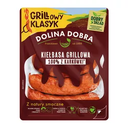 Dolina Dobra Kiełbasa grillowa 100% z karkówki 375 g