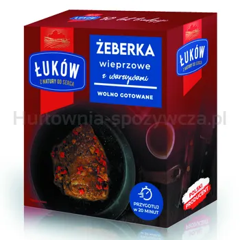 Łuków Żeberka Wieprzowe Wolno Gotowane Z Warzywami Około 0,8Kg