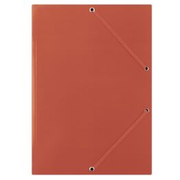 Donau Teczka z gumką karton, A4, 400gsm, 3-skrz., czerwona 