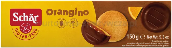 Orangino Biszkopty W Czekoladzie Bezgl. 150 G