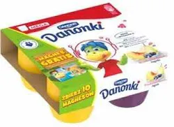 Danone Danonki Mega brzoskwinia-gruszka jagoda 4x90g