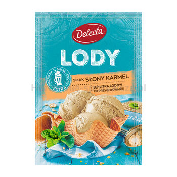 Delecta Lody w proszku 57g  słony karmel 