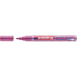Marker olejowy połyskujący e-751 EDDING, 1-2 mm, różowy metaliczny