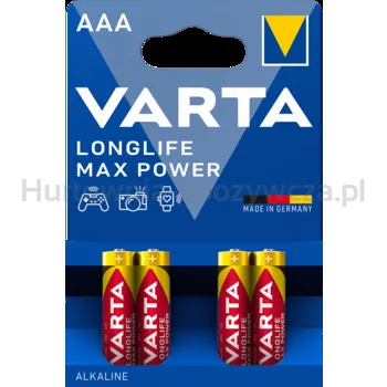 Varta Baterie Longlife Max Power Lr03 Aaa 4 Szt.