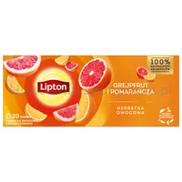 Lipton Herbata Fruit Grejpfrut I Pomarańcza 20Torebek