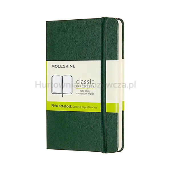 Notes Moleskine Classic P (9X14 Cm), Gładki, Twarda Oprawa, Myrtle Green, 192 Strony, Zielony