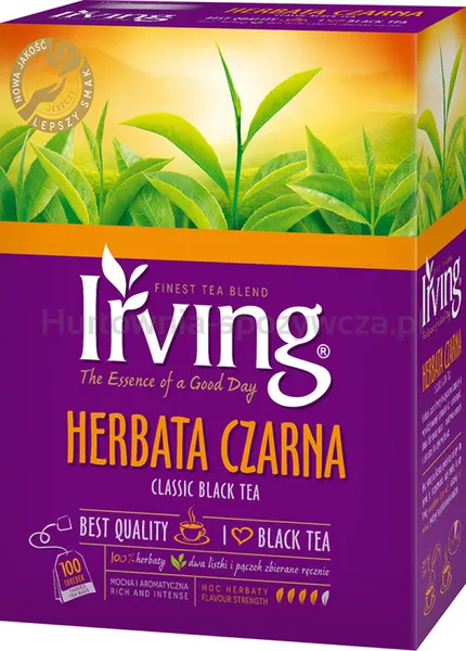 Irving Herbata Czarna 100 Torebek 200 G (100X2 G)
