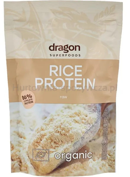 Białko ryżowe, 86% białka bez dodatku cukru, bezglutenowe BIO 200 g