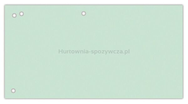 Office Products Przekładki karton, 1/3 A4, 240x105mm, 100szt., zielone 