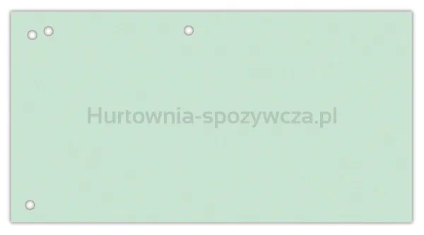 Office Products Przekładki karton, 1/3 A4, 240x105mm, 100szt., zielone 