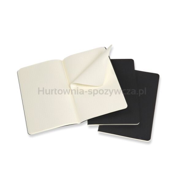 Zestaw 3 Zeszytów MOLESKINE Cahier Journals L (13x21cm) w kropki, 80 stron, czarny - 5