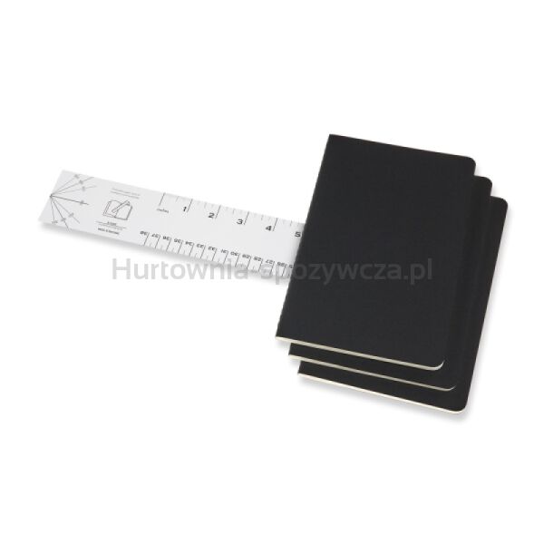 Zestaw 3 Zeszytów MOLESKINE Cahier Journals L (13x21cm) w kropki, 80 stron, czarny - 7