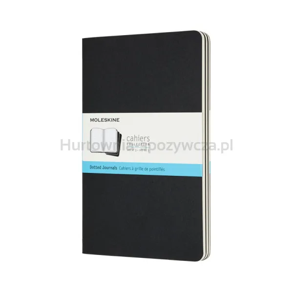 Zestaw 3 Zeszytów Moleskine Cahier Journals L (13X21Cm) W Kropki, 80 Stron, Czarny