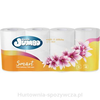 *Słonik Jumbo Smart Papier Toaletowy 8 Rolek 2-Warstwowy(Paleta 216 Sztuk)