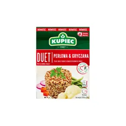 Kupiec Duet Kasza jęczmienna perłowa i kasza gryczana prażona 3x100g
