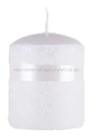 Świeca słupek DONAU HOME Milo, 70x90mm, biały perła - 2