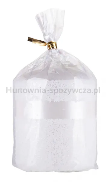 Świeca słupek DONAU HOME Milo, 70x90mm, biały perła