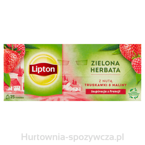 Lipton Herbata Zielona O Smaku Maliny I Truskawki 25Tb 35G