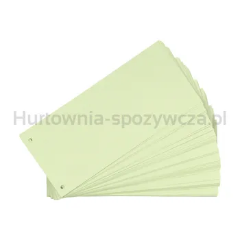 Przekładki Kartonowe Oxford Indeksujące 1/3 A4 Jasnozielone 100Szt