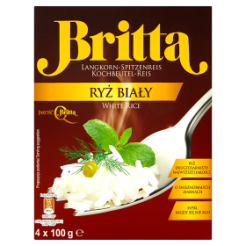 Ryż Britta Biały Długoziarnisty 4X100G