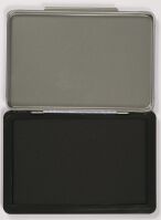 Poduszka do stempli Q-CONNECT, z tuszem, 110x70mm, metalowa, czarna - 3