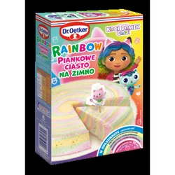 Dr. Oetker Rainbow piankowe ciasto na zimno 168g