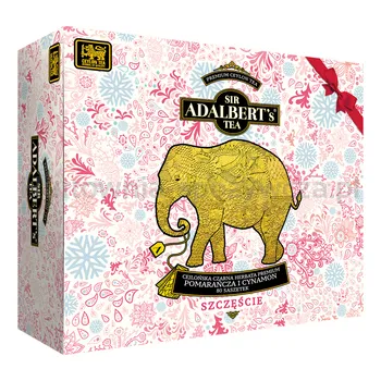 Adalbert's Cejlońska Czarna Herbata Premium Szczęście Pomarańcza I Cynamon 80 X 2G