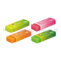Gumka uniwersalna KEYROAD, neon, 60x21x11 mm, pakowane na displayu, mix kolorów - 2