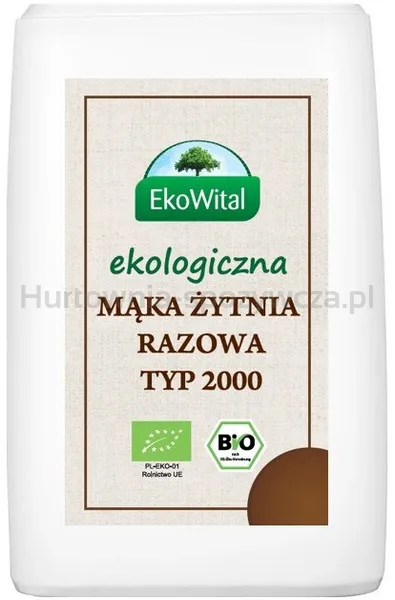 Mąka żytnia razowa typ 2000 BIO 1 kg