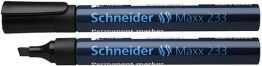 Schneider Marker permanentny Maxx 233, ścięty, 1-5mm, czarny 